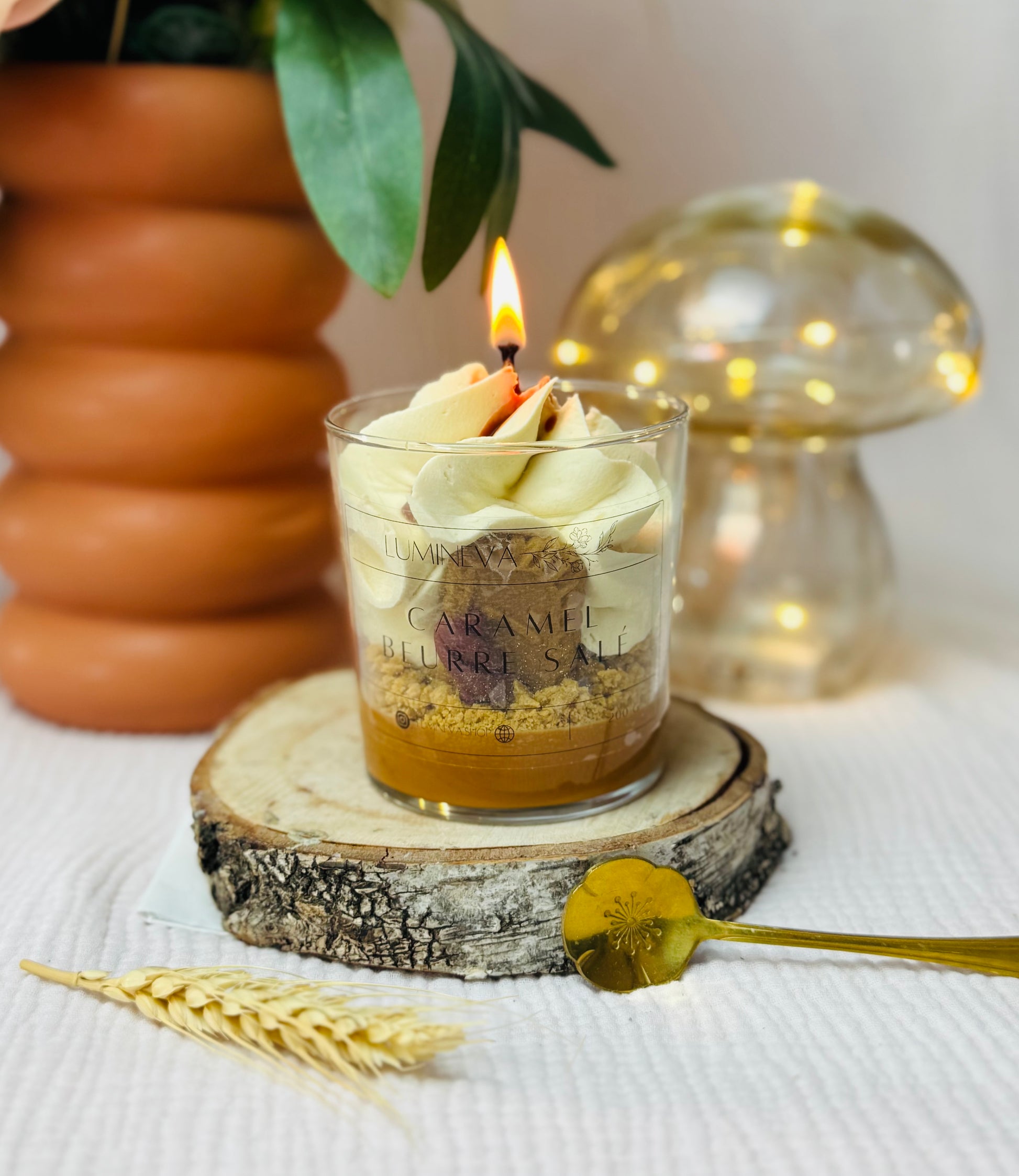 BOUGIE GOURMANDE CARAMEL BEURRE SALE