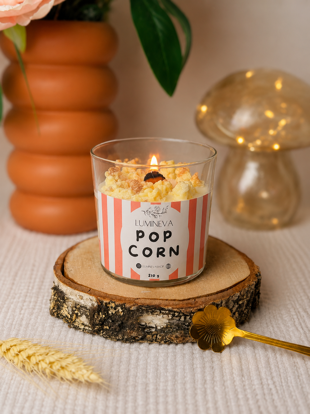 BOUGIE GOURMANDE POP CORN