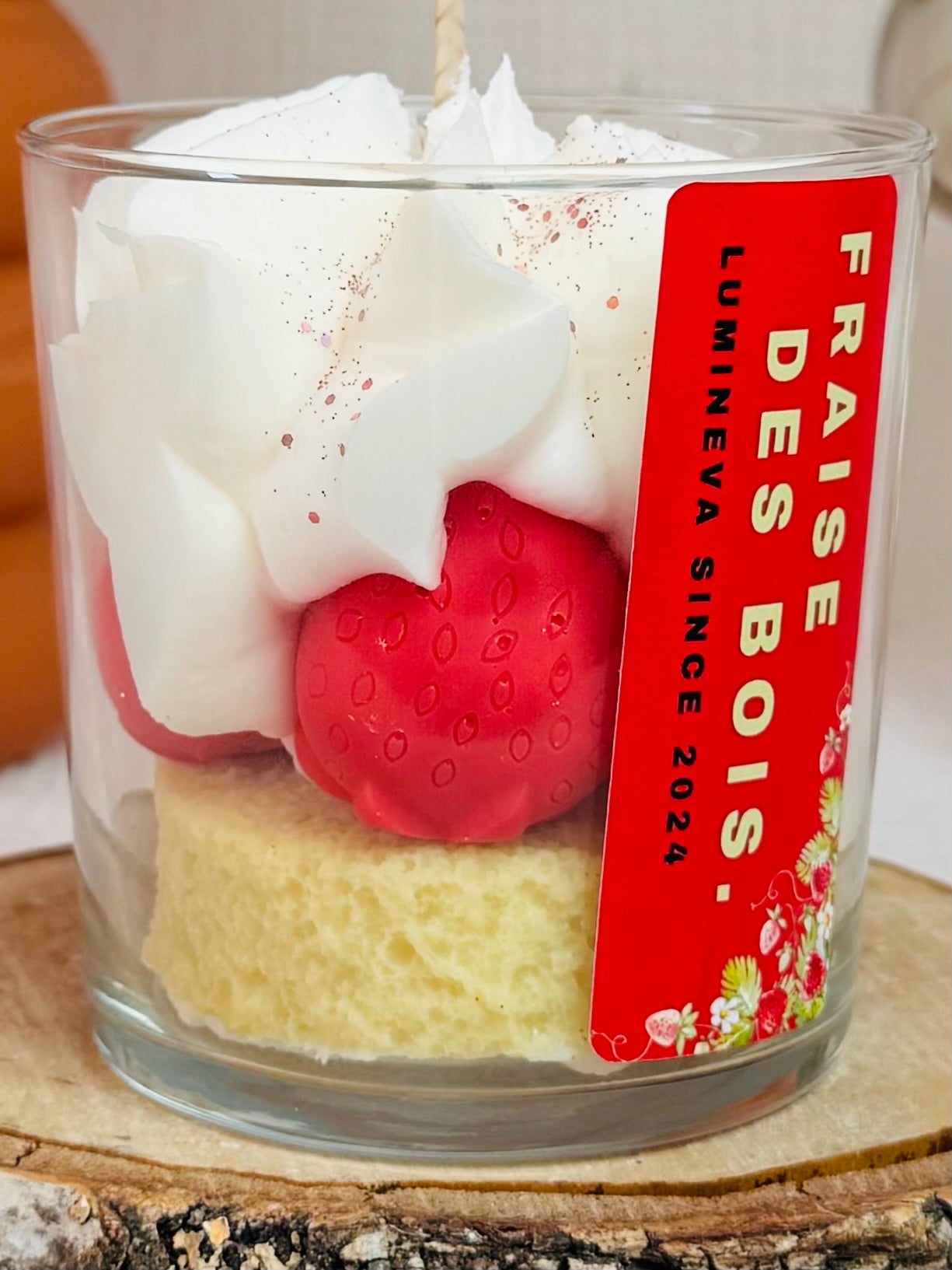 BOUGIE GOURMANDE FRAISE DES BOIS