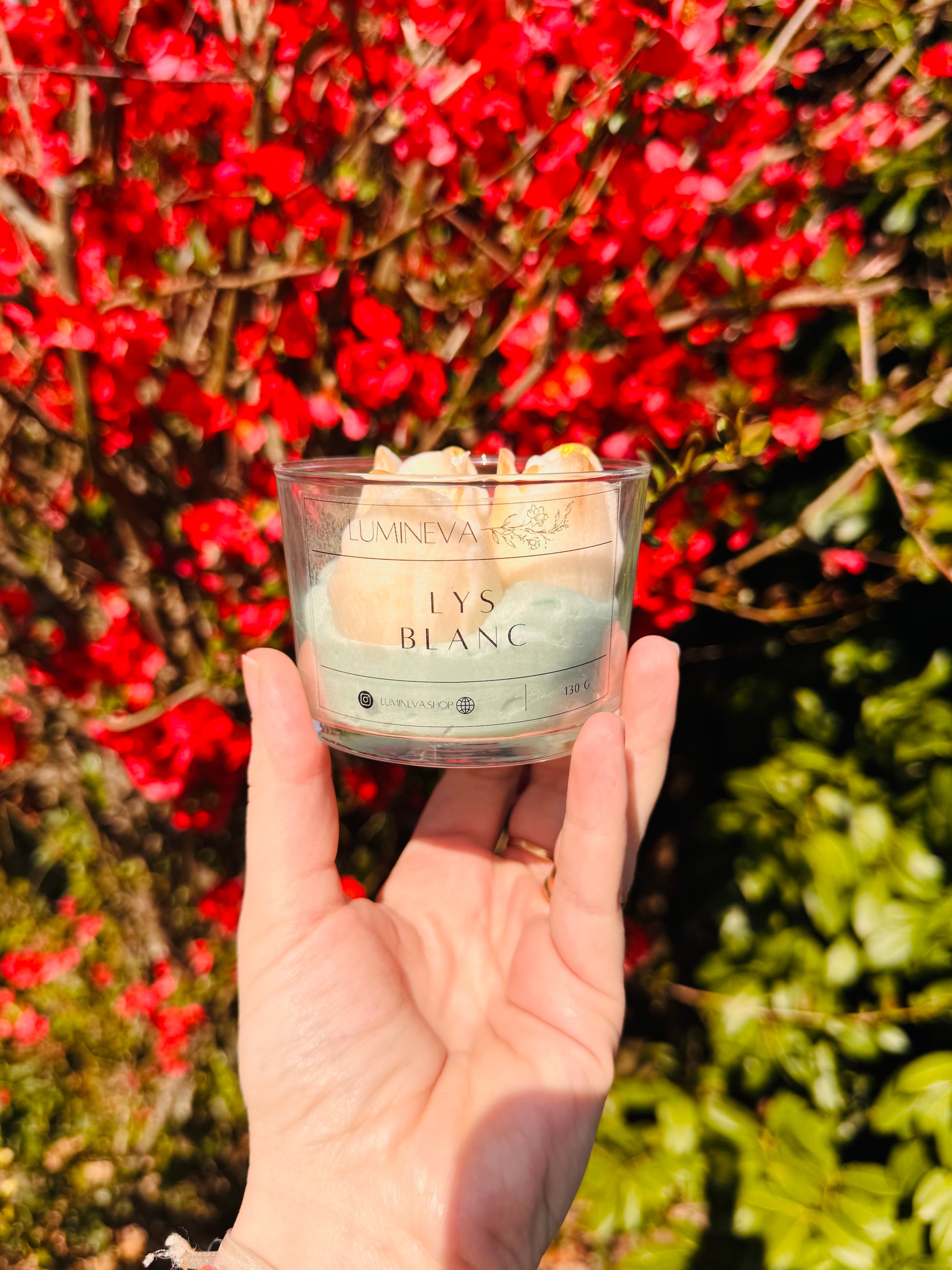 BOUGIE FANTAISIE LYS BLANC