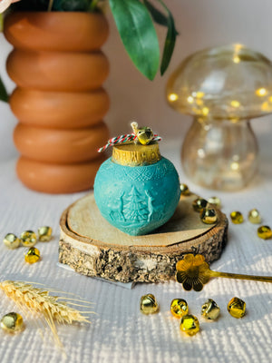 BOUGIE FANTAISIE BOULE RENNE DE NOËL