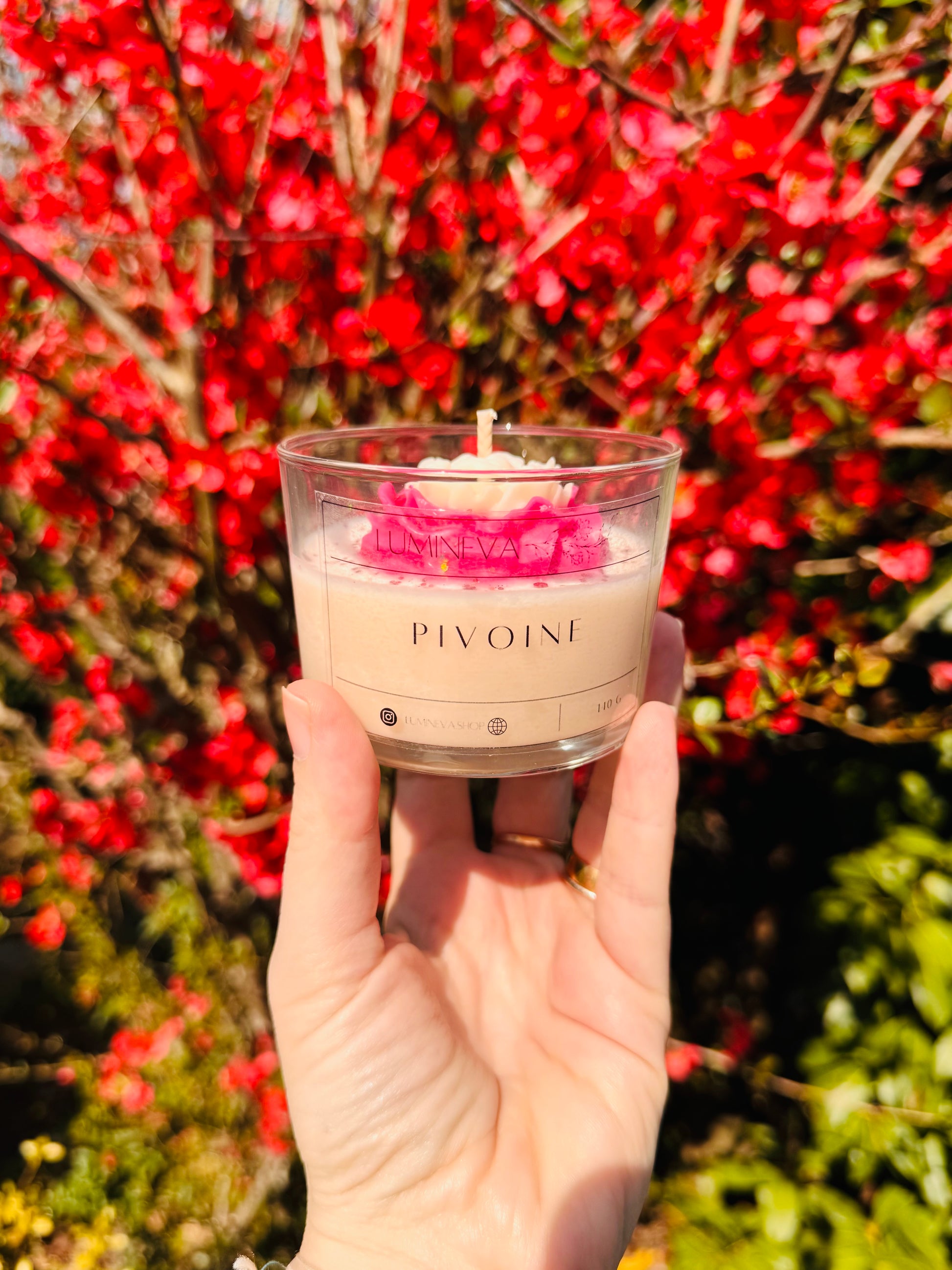 BOUGIE FANTAISIE PIVOINE