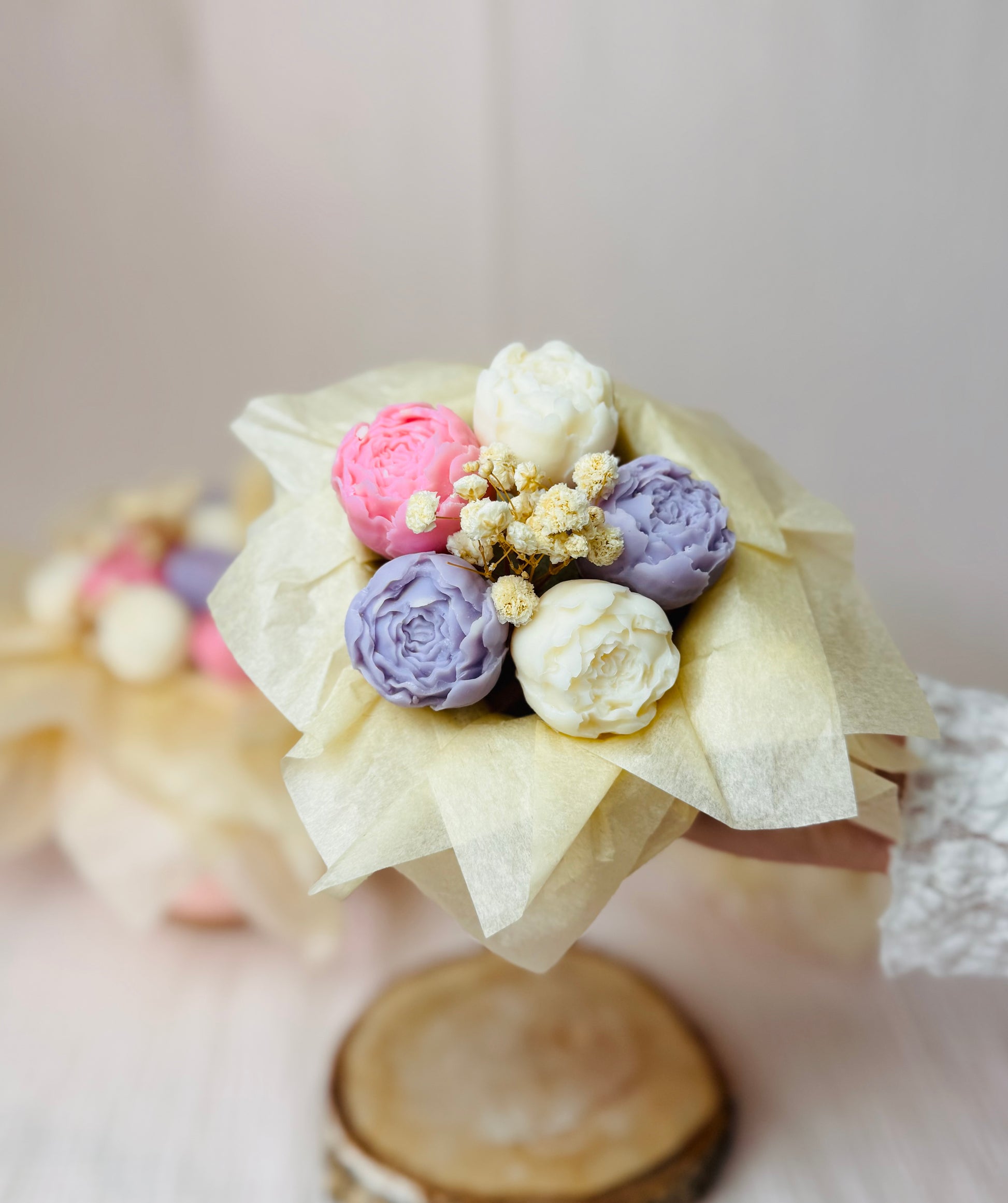 BOUQUET DE FONDANTS S - FLEUR DE COTON