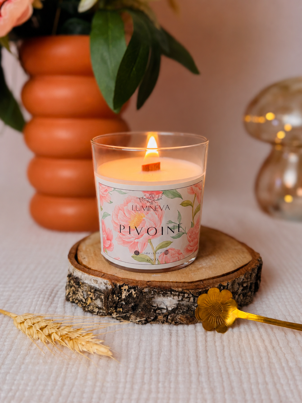 BOUGIE SIGNATURE PIVOINE