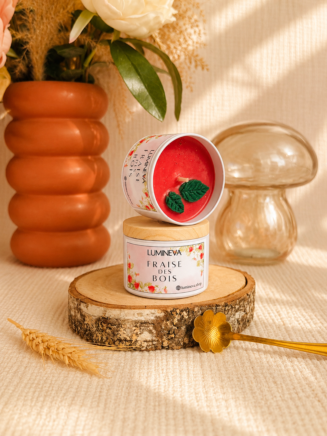 BOUGIE PARFUMEE TAILLE S - FRAISE DES BOIS