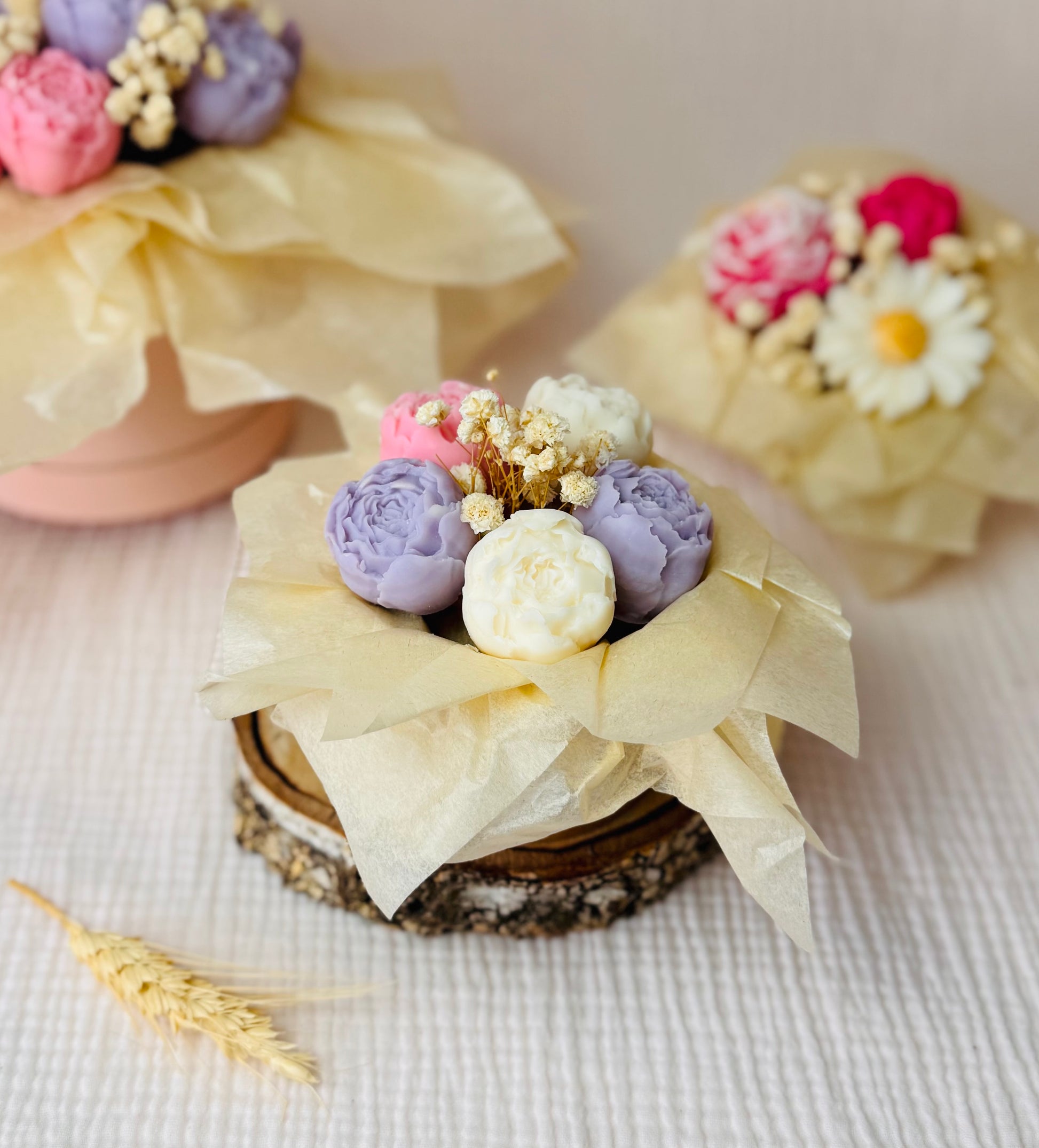 BOUQUET DE FONDANTS S - FLEUR DE COTON