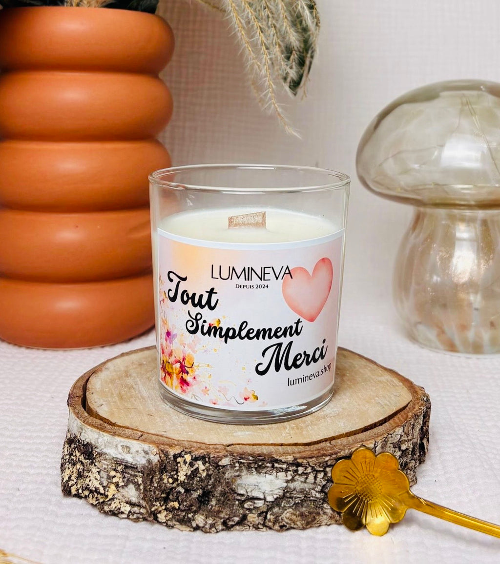 BOUGIE SIGNATURE TOUT SIMPLEMENT MERCI
