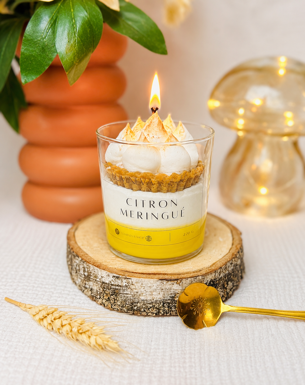 BOUGIE GOURMANDE CITRON MERINGUE
