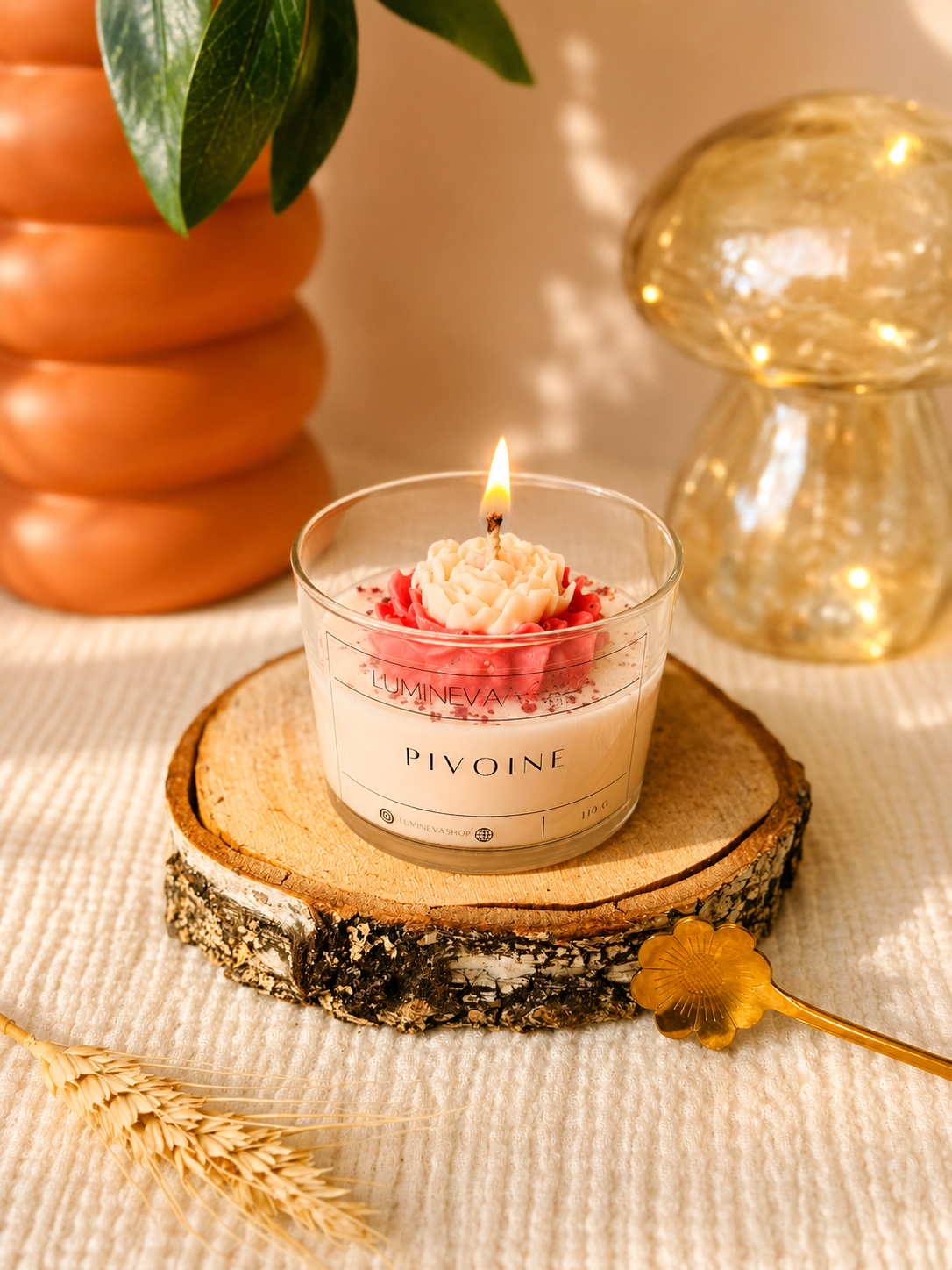 BOUGIE FANTAISIE PIVOINE