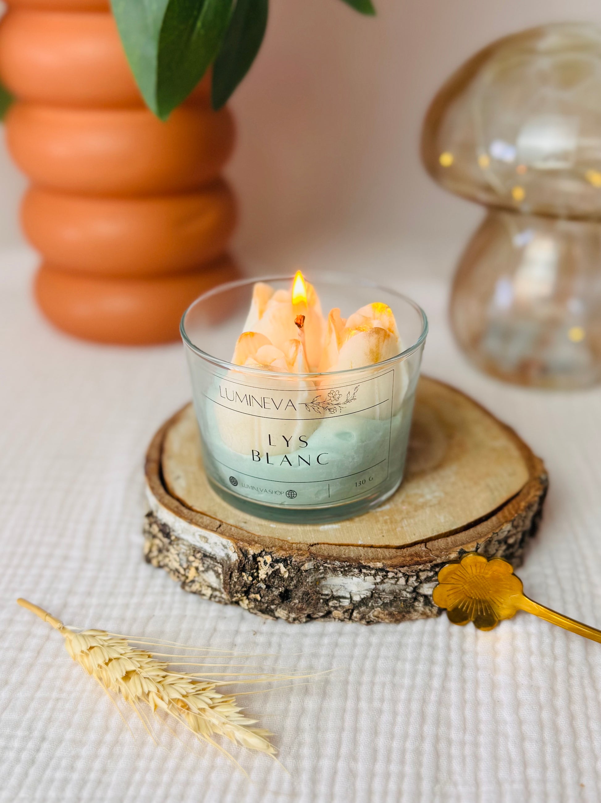 BOUGIE FANTAISIE LYS BLANC