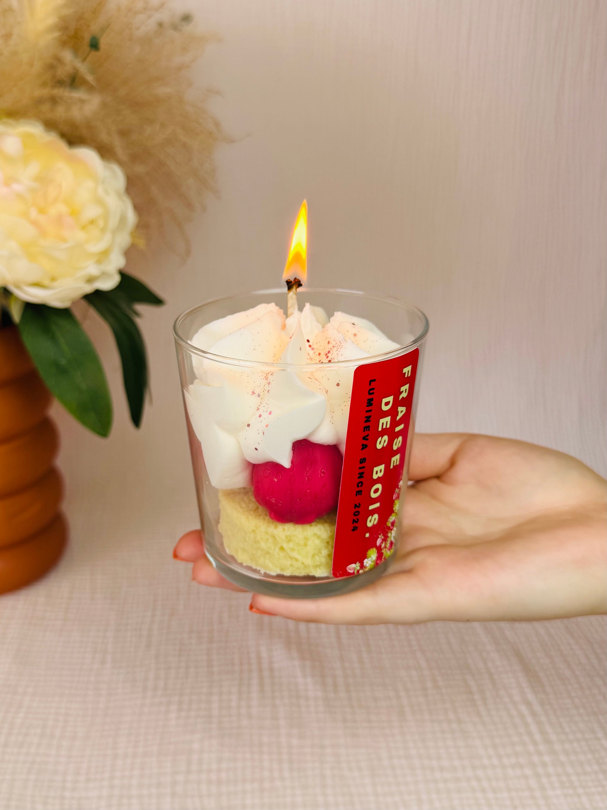 BOUGIE GOURMANDE FRAISE DES BOIS