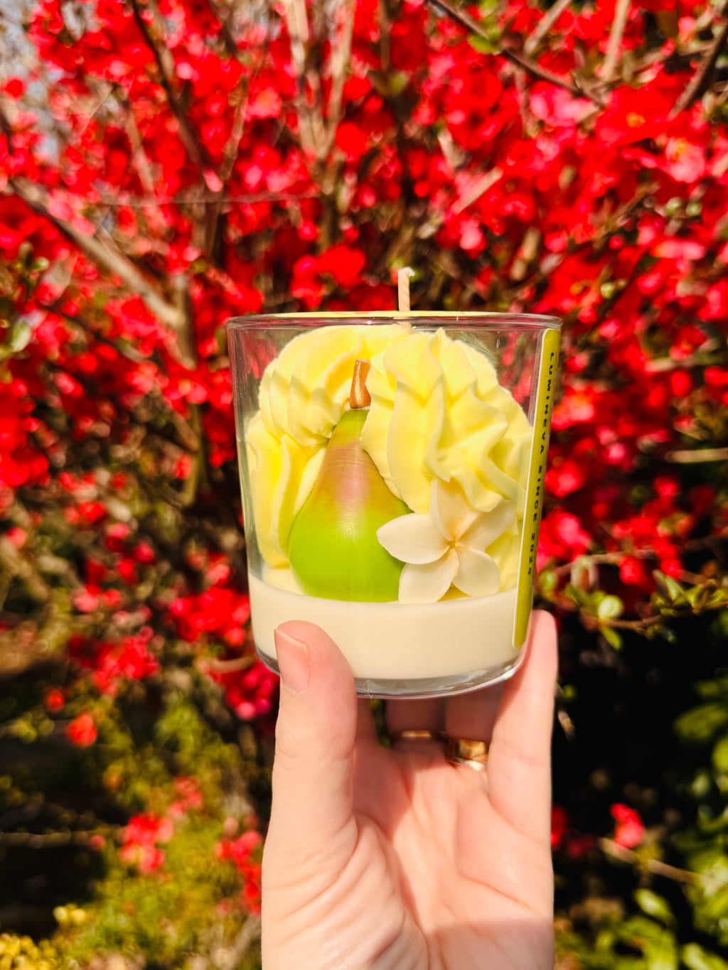 BOUGIE GOURMANDE POIRE FREESIA