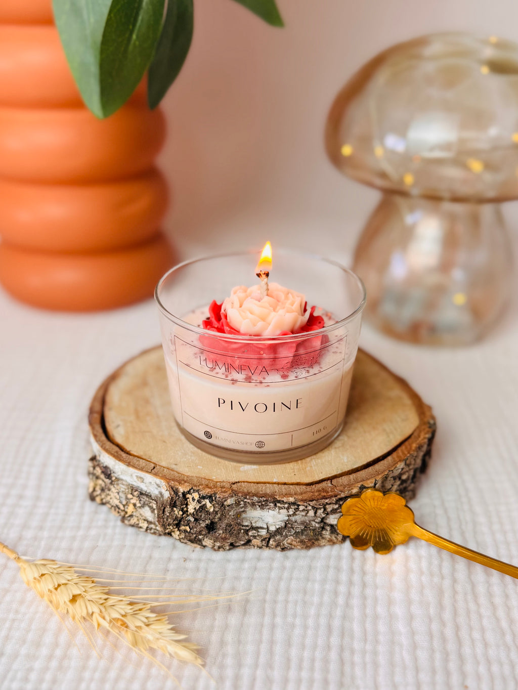BOUGIE FANTAISIE PIVOINE
