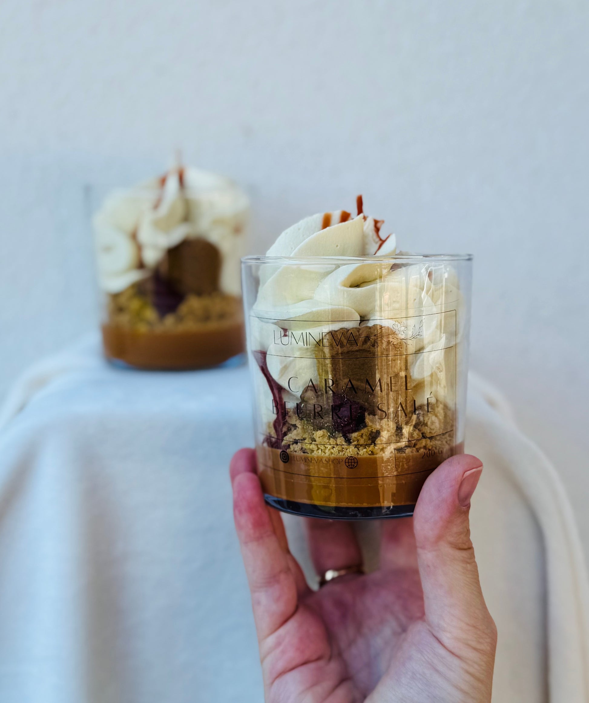 BOUGIE GOURMANDE CARAMEL BEURRE SALE