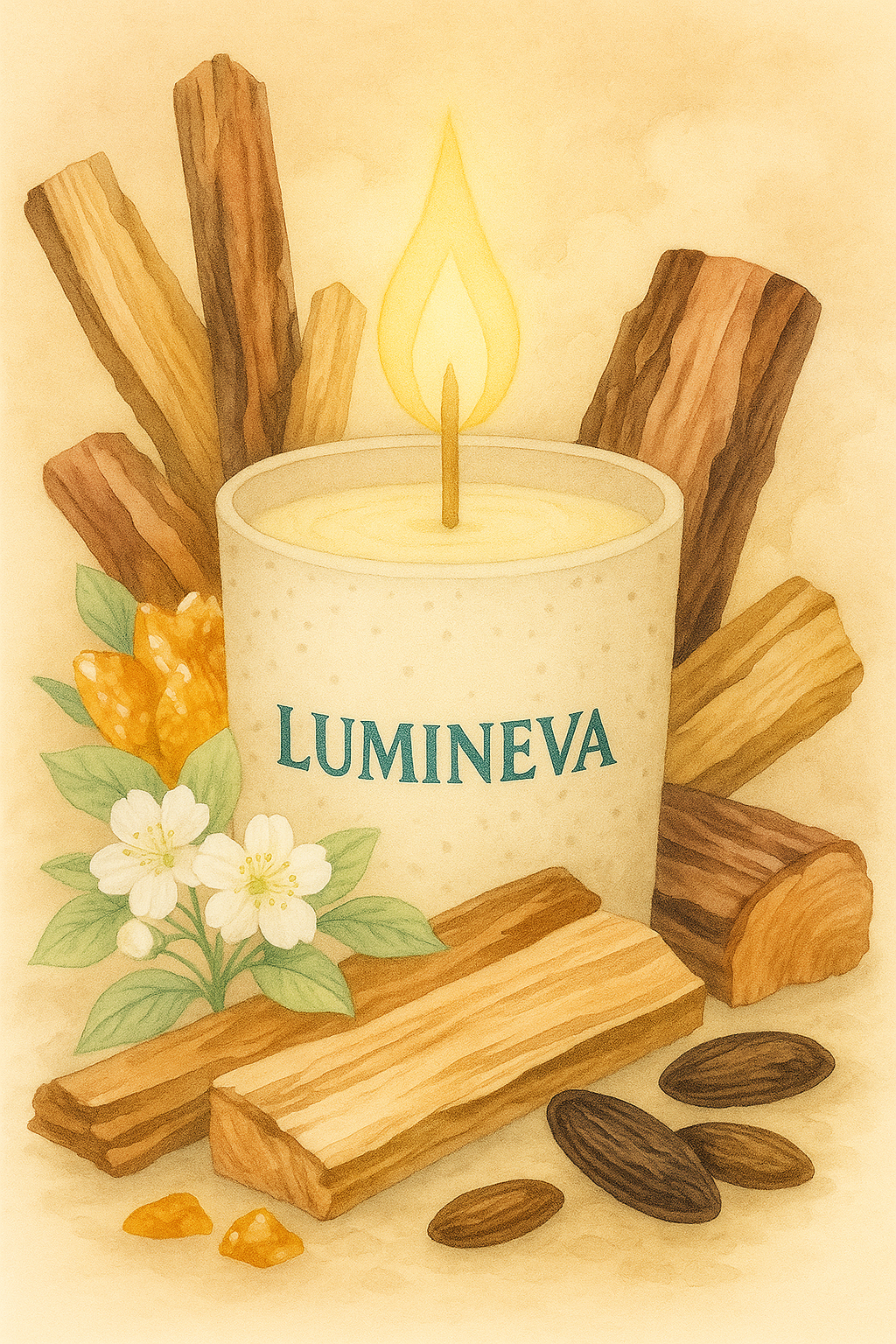 BOUGIE SIGNATURE BOIS DE SANTAL