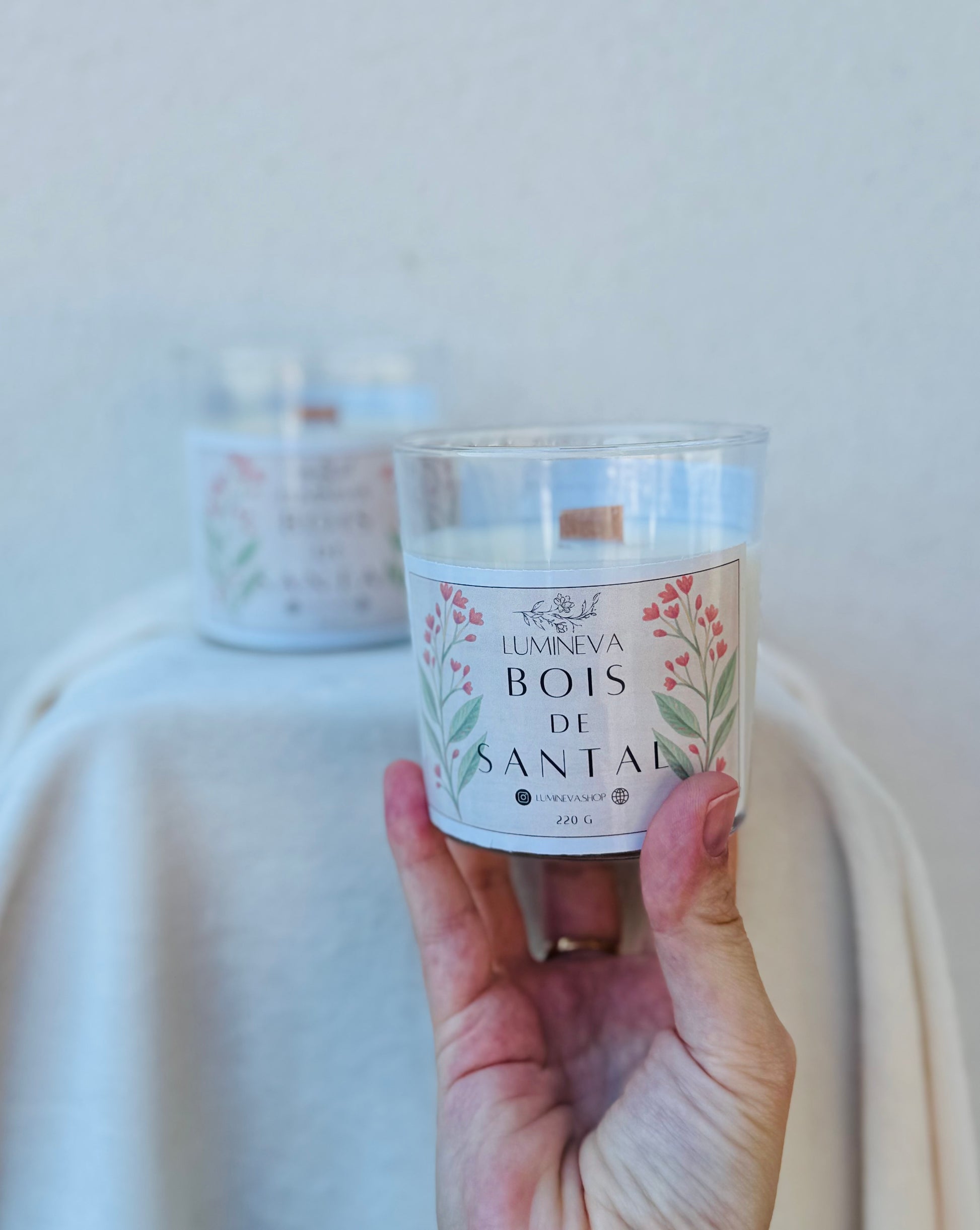 BOUGIE SIGNATURE BOIS DE SANTAL