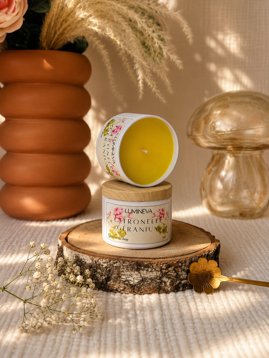 BOUGIE PARFUMEE TAILLE S - CITRONNELLE GERANIUM