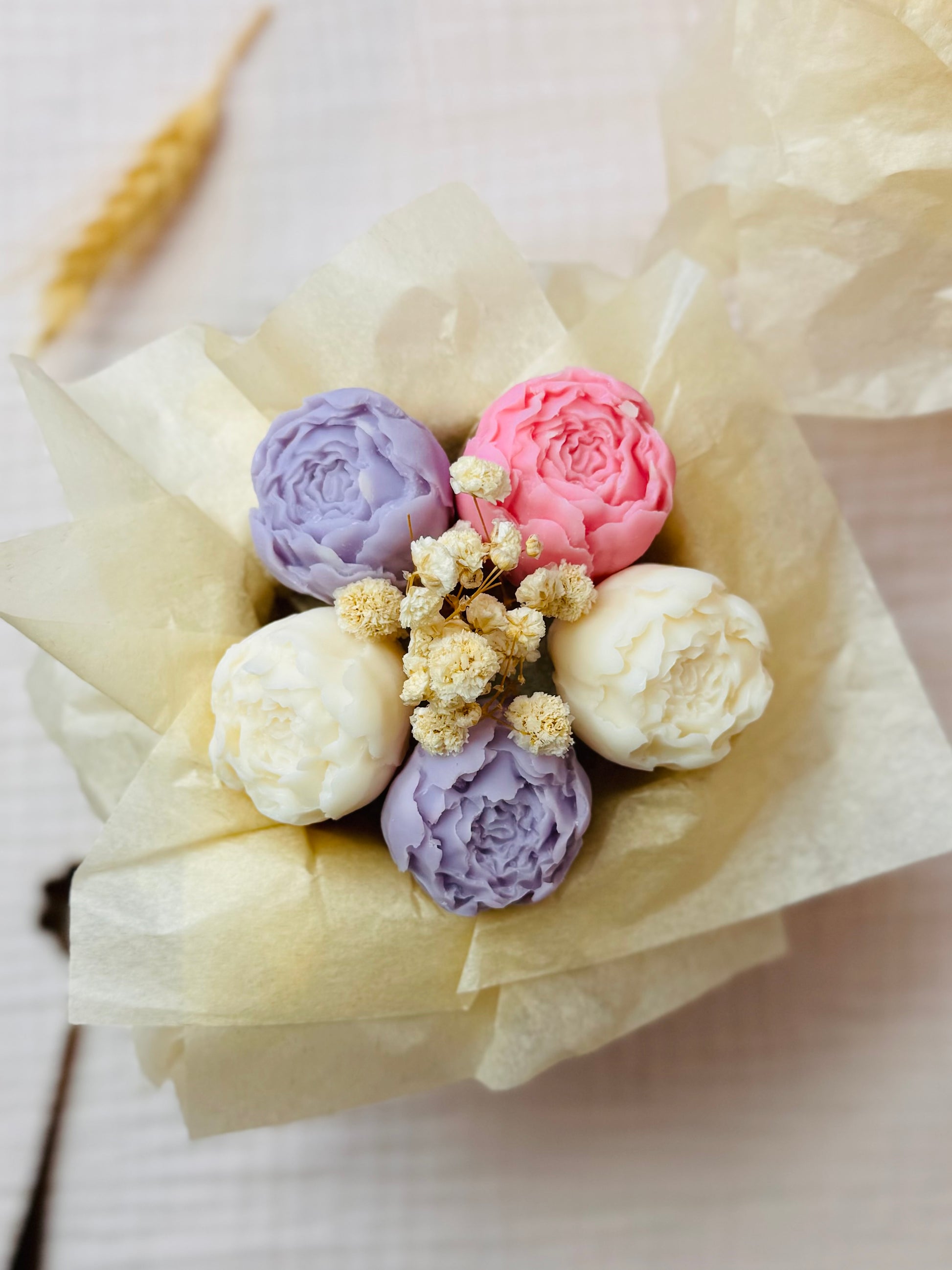 BOUQUET DE FONDANTS S - FLEUR DE COTON