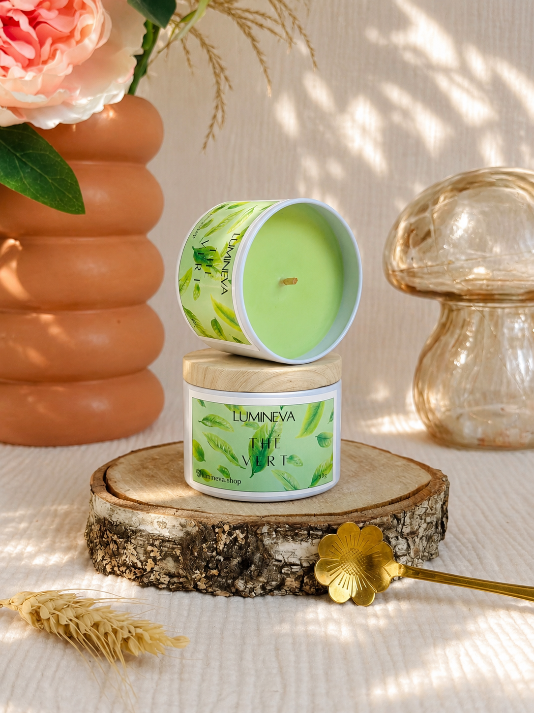 BOUGIE PARFUMEE TAILLE S - THE VERT