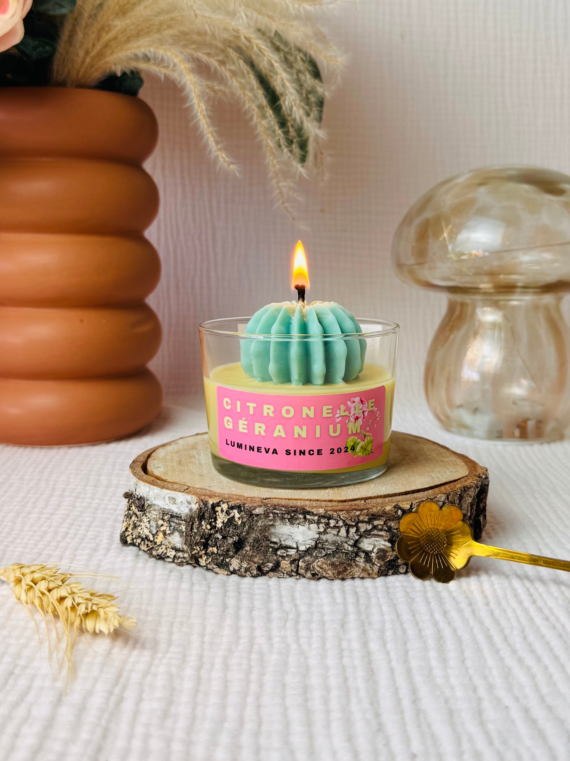 BOUGIE FANTAISIE CITRONNELLE GERANIUM