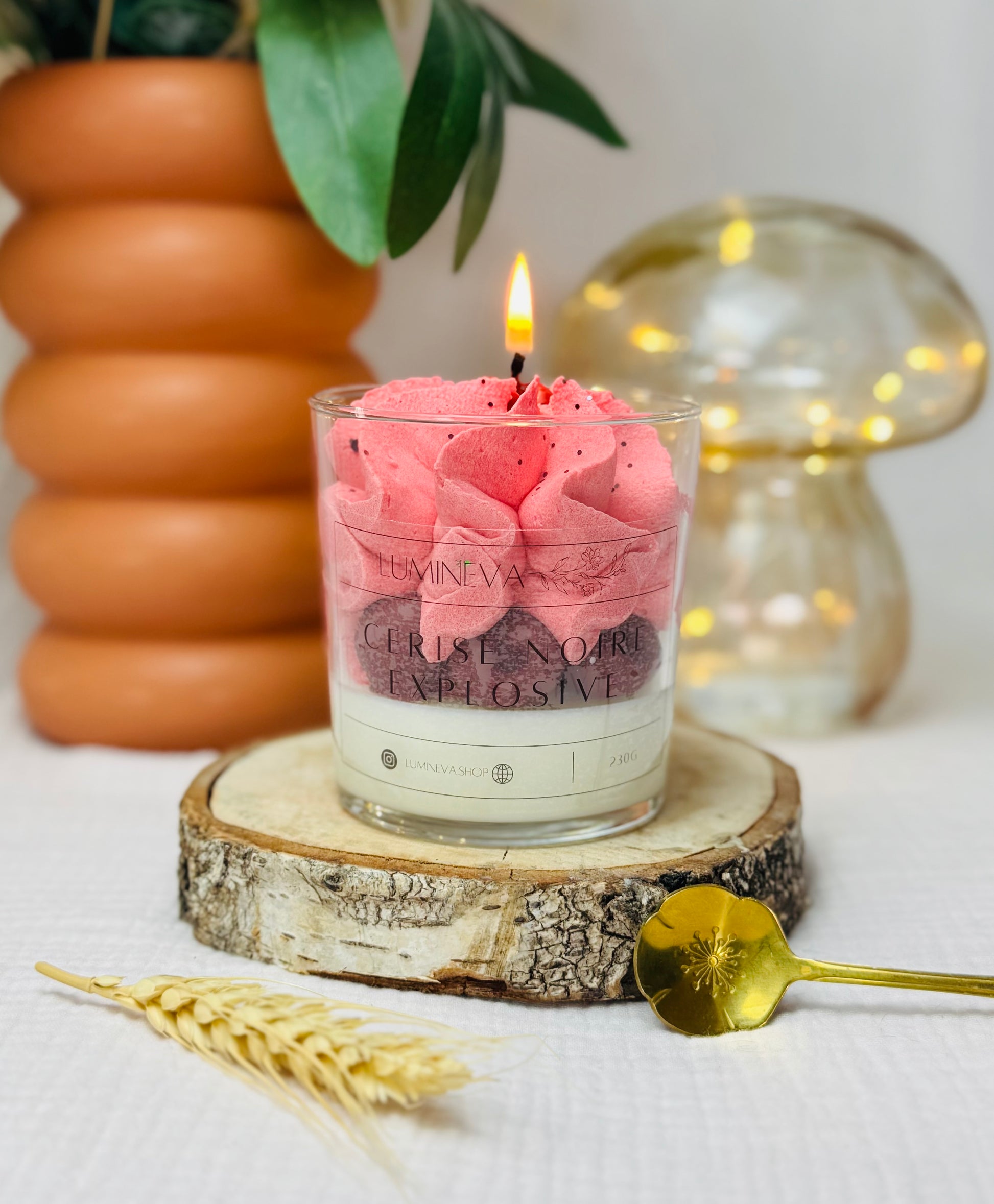 BOUGIE GOURMANDE CERISE NOIRE EXPLOSIVE