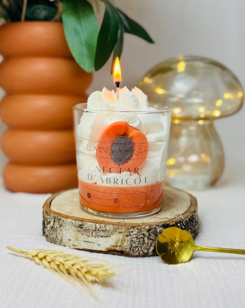 BOUGIE GOURMANDE NECTAR D'ABRICOT