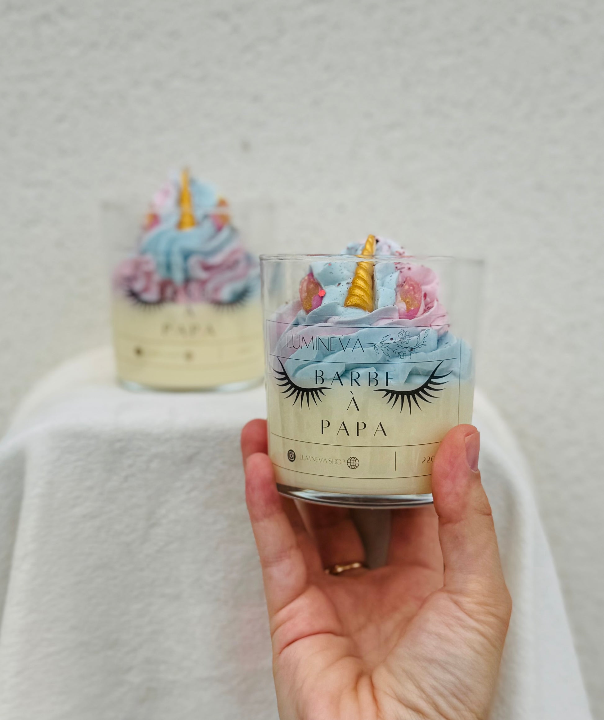 BOUGIE GOURMANDE BARBE A PAPA