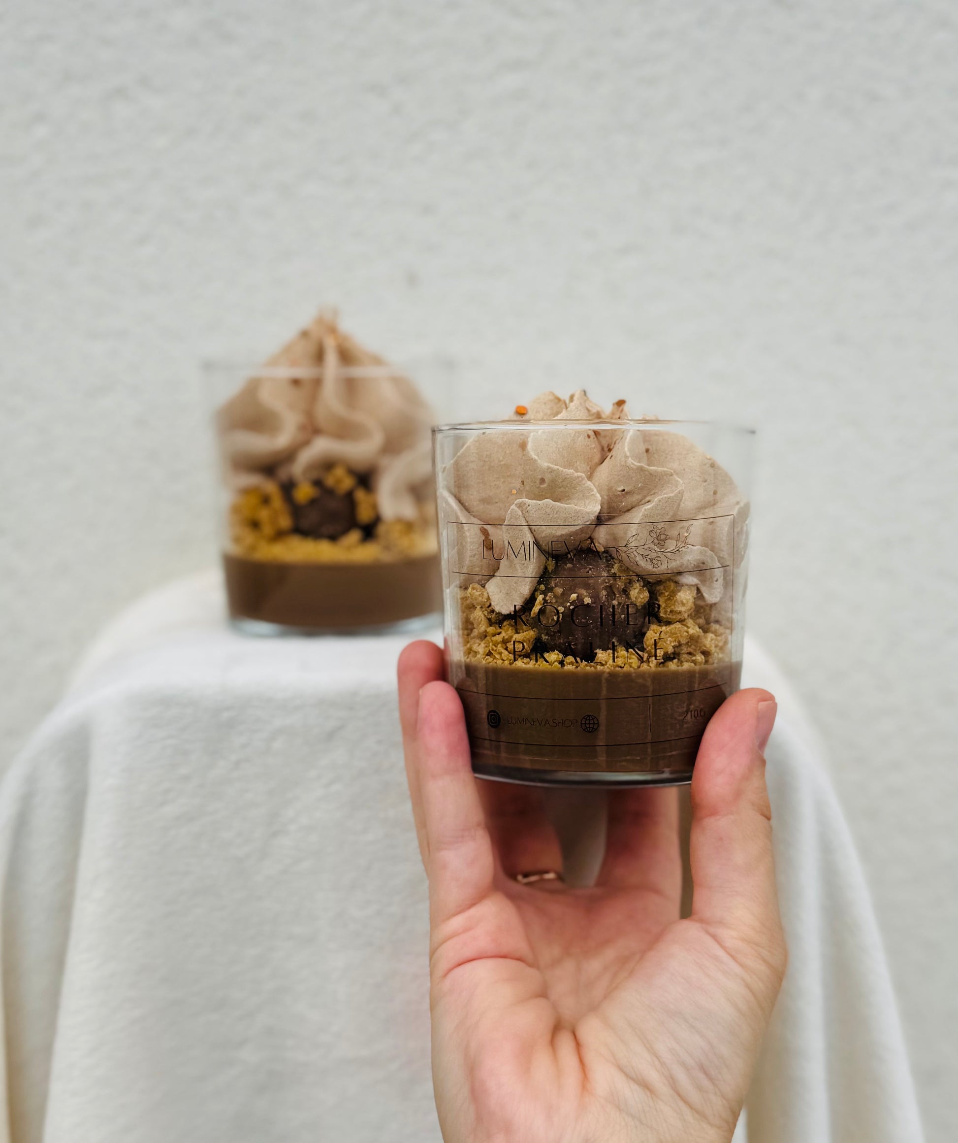 BOUGIE GOURMANDE ROCHER PRALINE