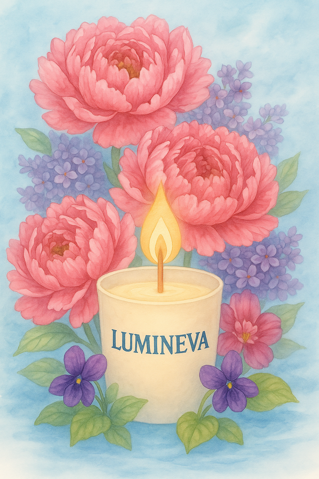 BOUGIE FANTAISIE PIVOINE