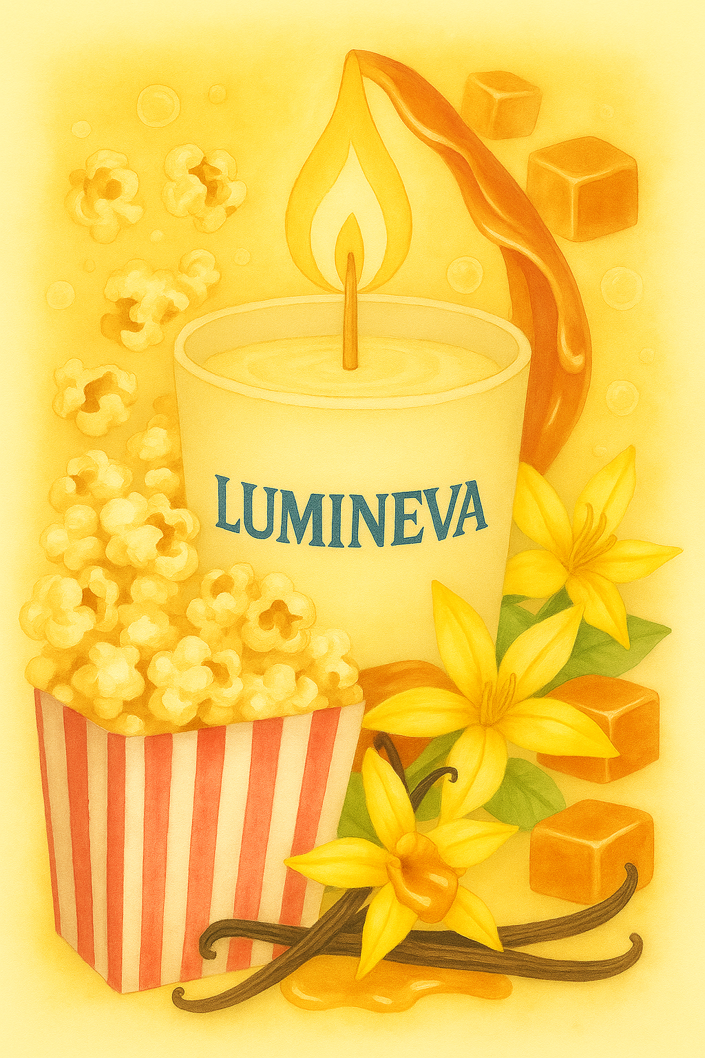 BOUGIE GOURMANDE POP CORN