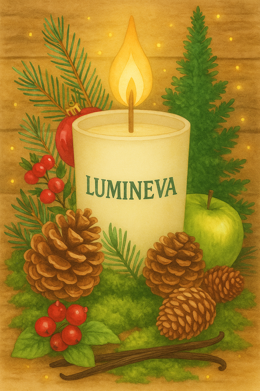 BOUGIE FANTAISIE BOULE RENNE DE NOËL