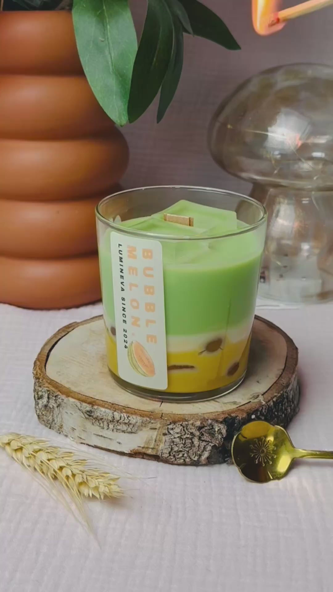 BOUGIE BUBBLE TEA - MELON