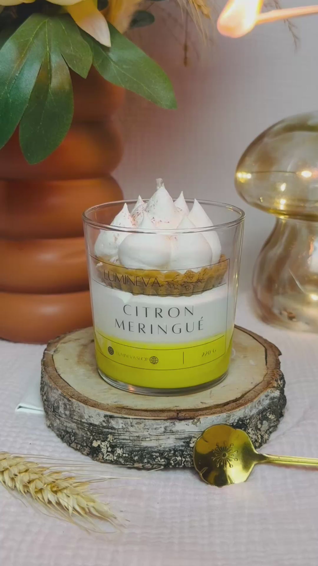 BOUGIE GOURMANDE CITRON MERINGUE