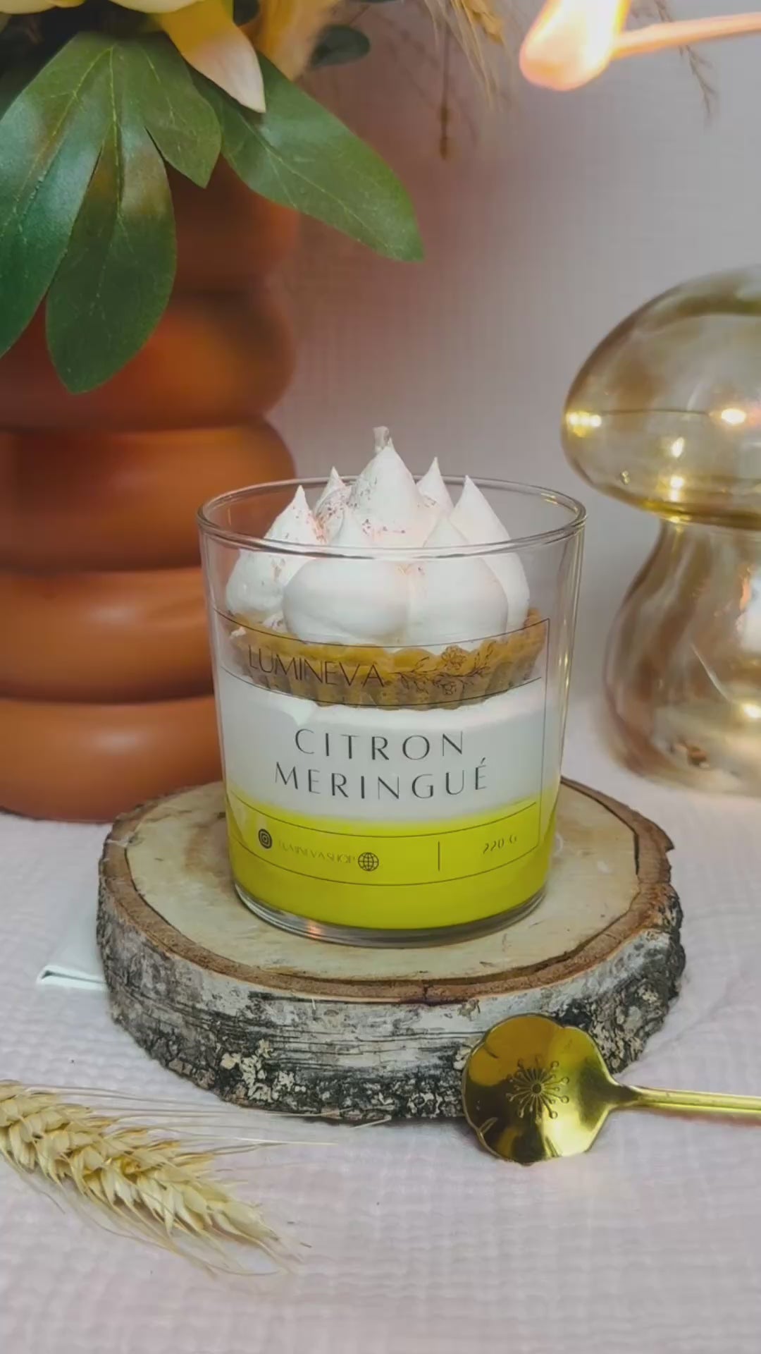 BOUGIE GOURMANDE CITRON MERINGUE